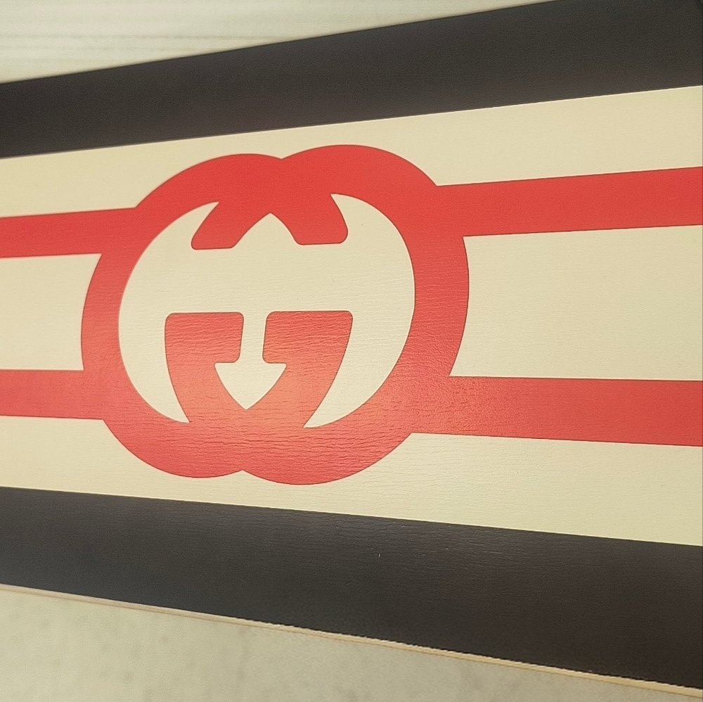 Luxury Red and Black Gucci Skateboard Deck Collectors Limited Edition